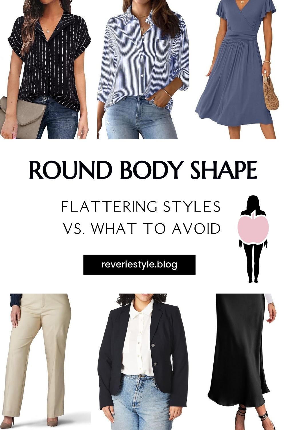 Round, oval or Apple Body Shape